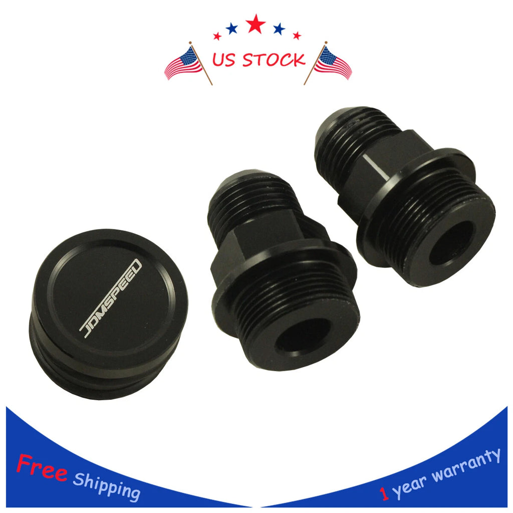 Rear Black Block Breather Plug Fittings for Honda Integra B16 GSR (1990–2001)