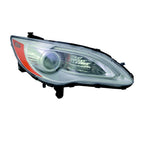 Replacement Passenger Side Halogen Headlight Assembly w/Chrome Bezel