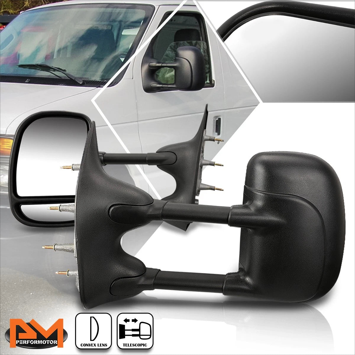 Set of 2 Smoked Lens Side Corner Headlights for Dodge RAM Pickup (2009–2018)