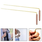 Set of 2 Copper Dozing Rods for Paranormal Investigation