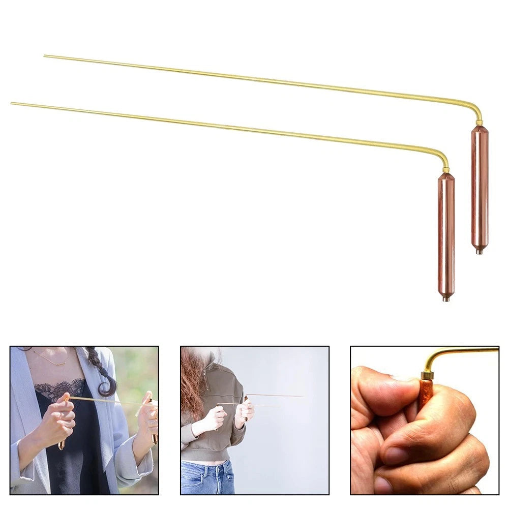 Set of 2 Copper Dozing Rods for Paranormal Investigation