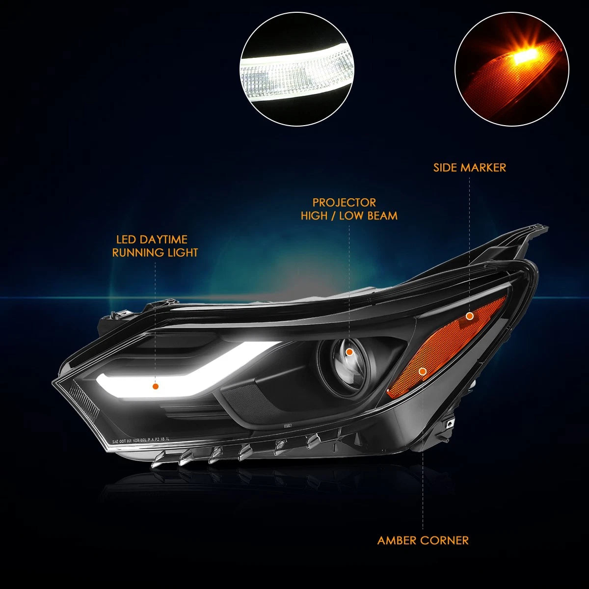 OE Style Powered Heated Side Mirror for Mazda CX-9 (2010–2015)