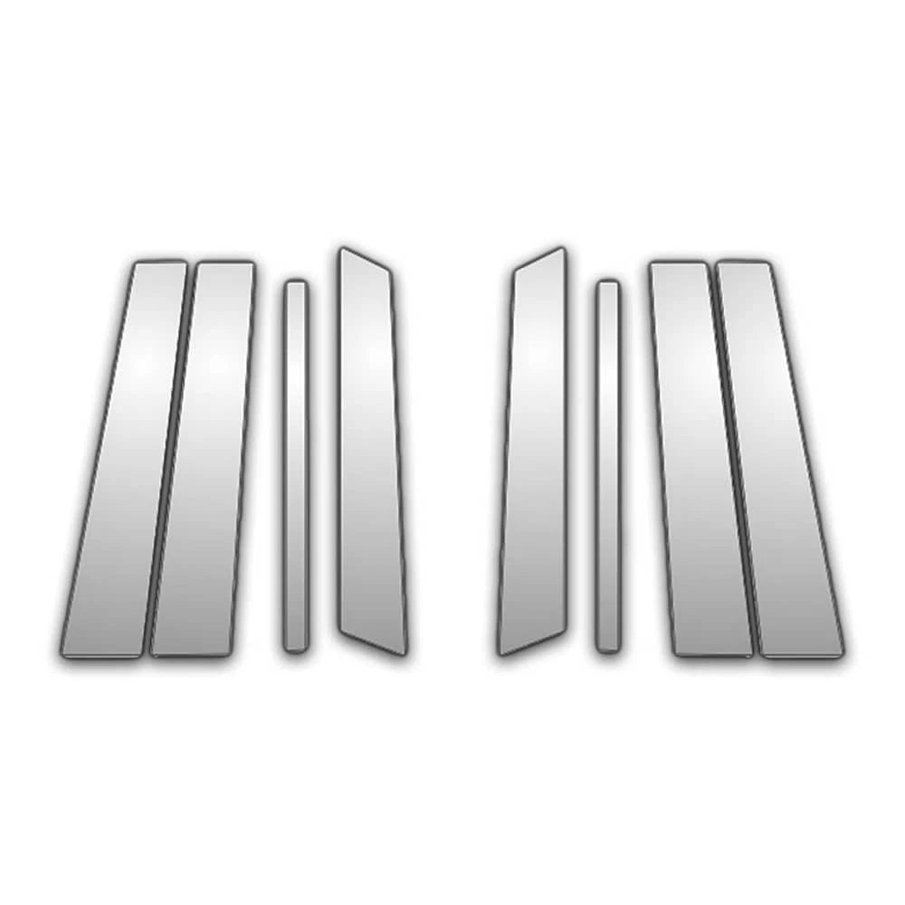 Stainless Steel Pillar Post Covers Diamond Grade 8pc for Ford Edge (2007–2015)