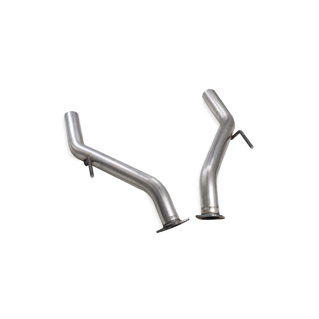 Muffler Delete for Infiniti Q50 (2014–2024) 2.5" Polished Resonated Tips