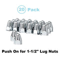 Chrome Bullet Lug Nut Covers Replacement for Dodge Ram (2002–2024)