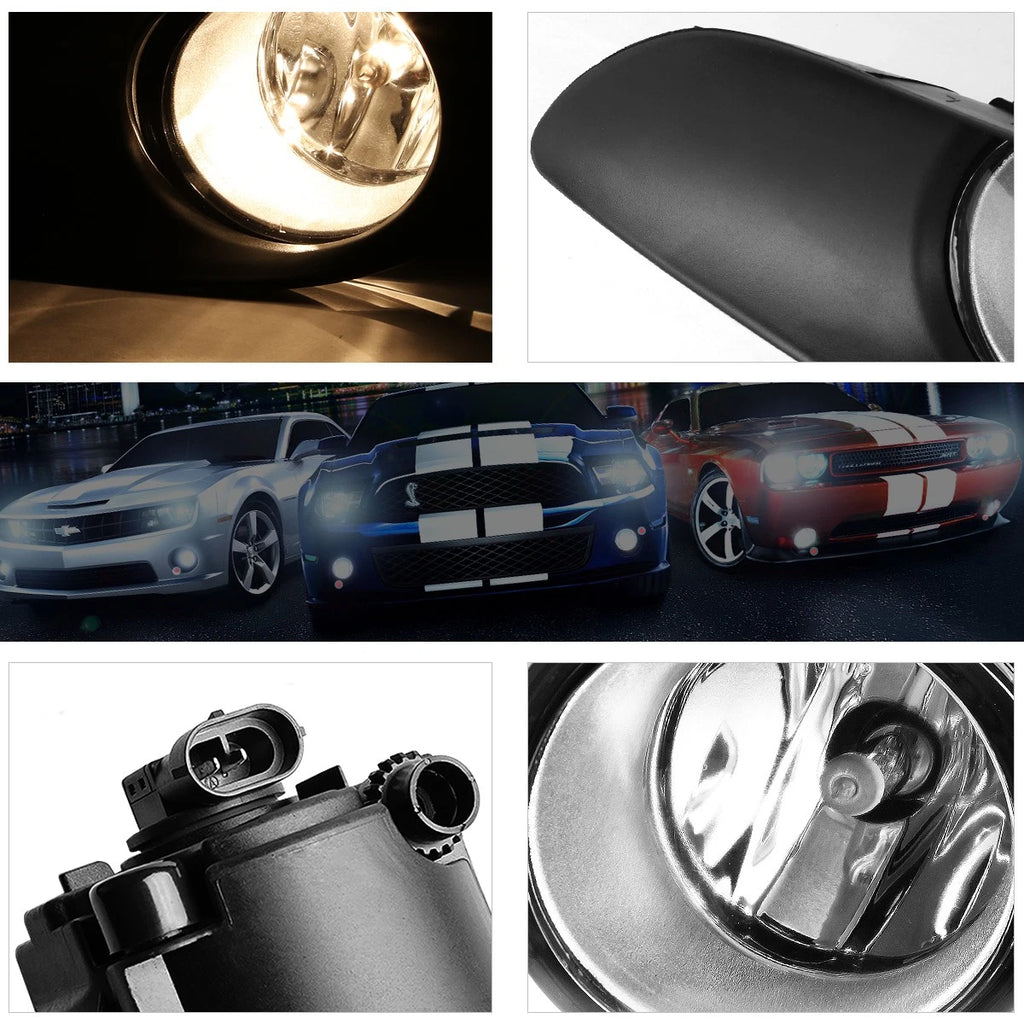 Clear Lens Front Bumper Fog Light Set for Yaris Hatchback (2009–2011)