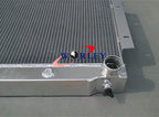 3 Row Aluminum Radiator + Fans for Jeep CJ5 CJ6 CJ7 (1972-1986)