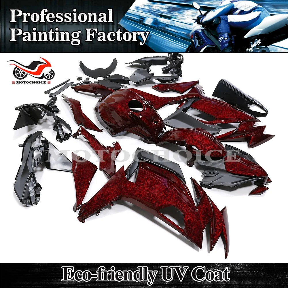 Fairing Kit for Kawasaki Ninja 650 (2020–2025) Red Forged Carbon Fiber