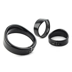 7" 4.5" Fog Headlight Trim Ring Bezel Visor Cover for Harley Touring