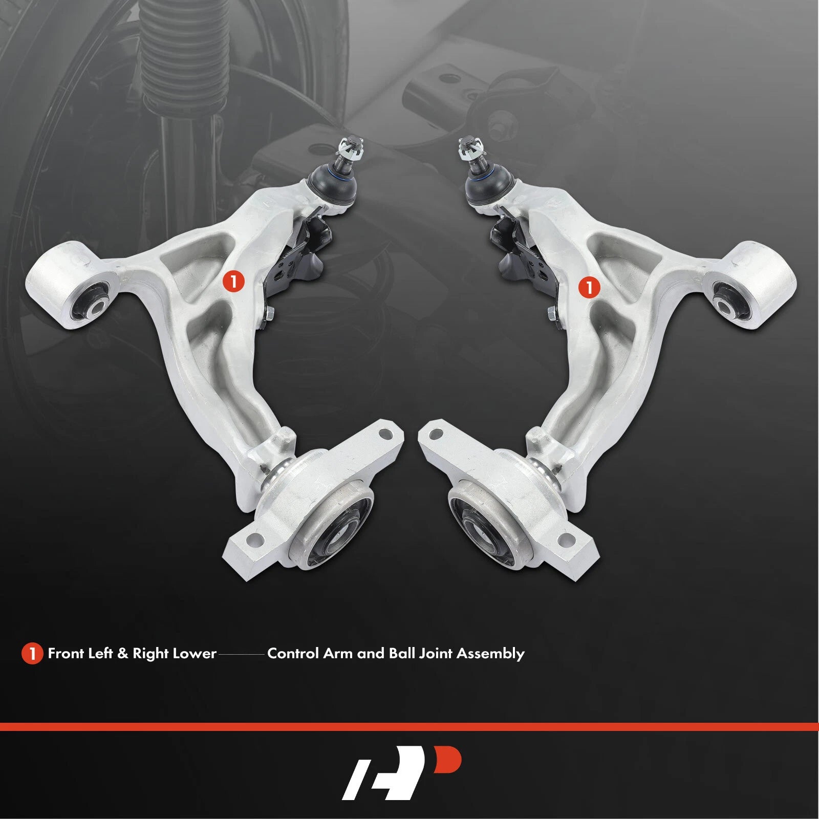 2X Control Arm with Ball Joint Front Lower for Nissan 370Z (2009–2020)