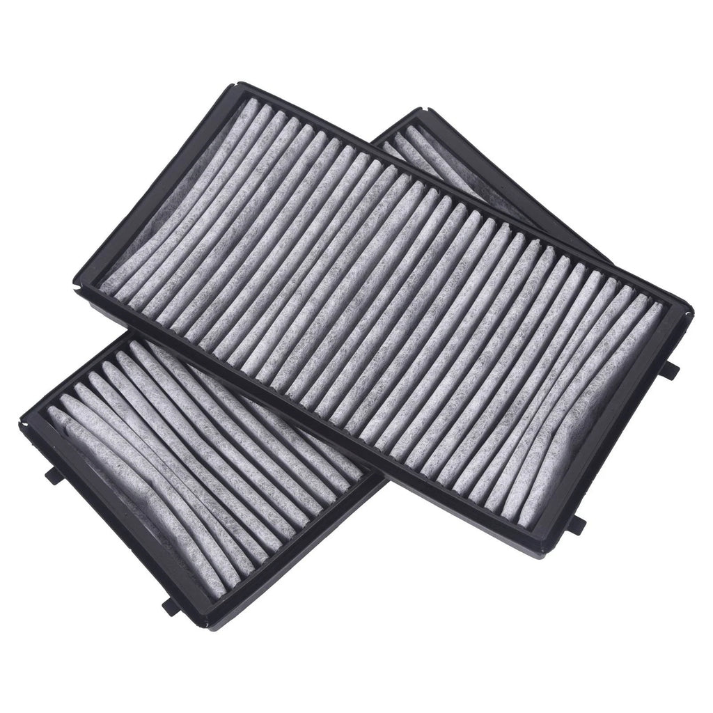 2X Activated Carbon Cabin Air Filter for BMW 745i 745Li 750Li 760Li (2002–2005)