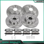 Set of 4 Drilled Brake Rotors & Pads for Nissan Altima (2009–2013)