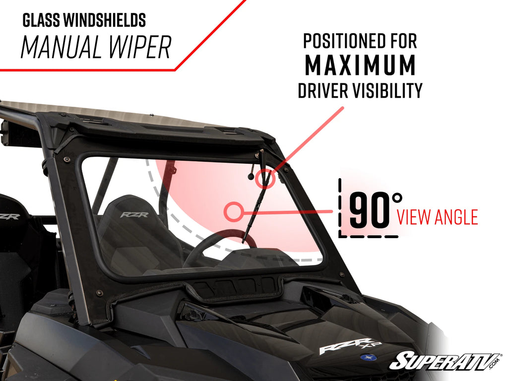 Full Glass Windshield for Polaris RZR XP Turbo S / 4 (2018–2021)