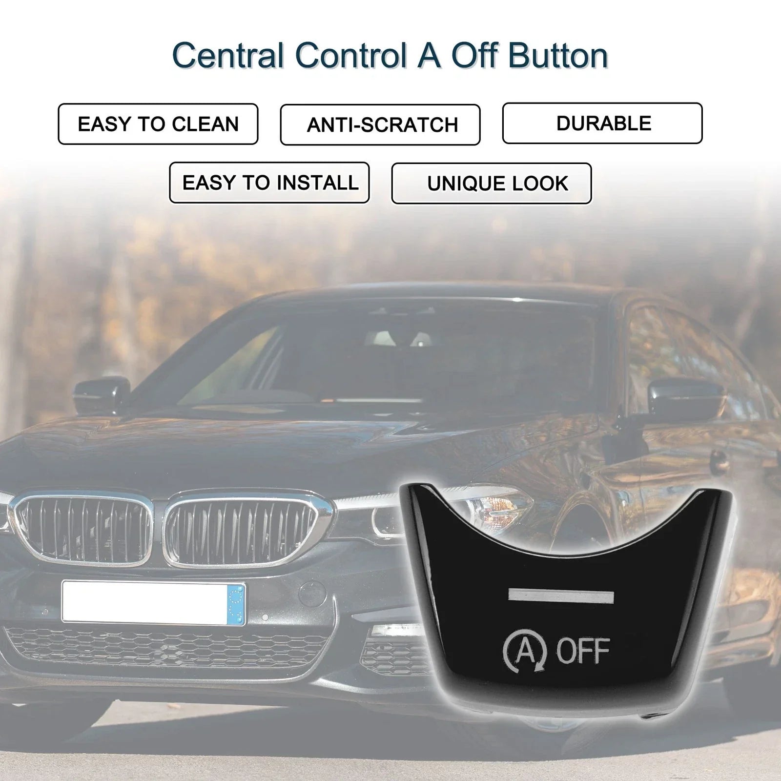 A Off Button Central Control for BMW Black
