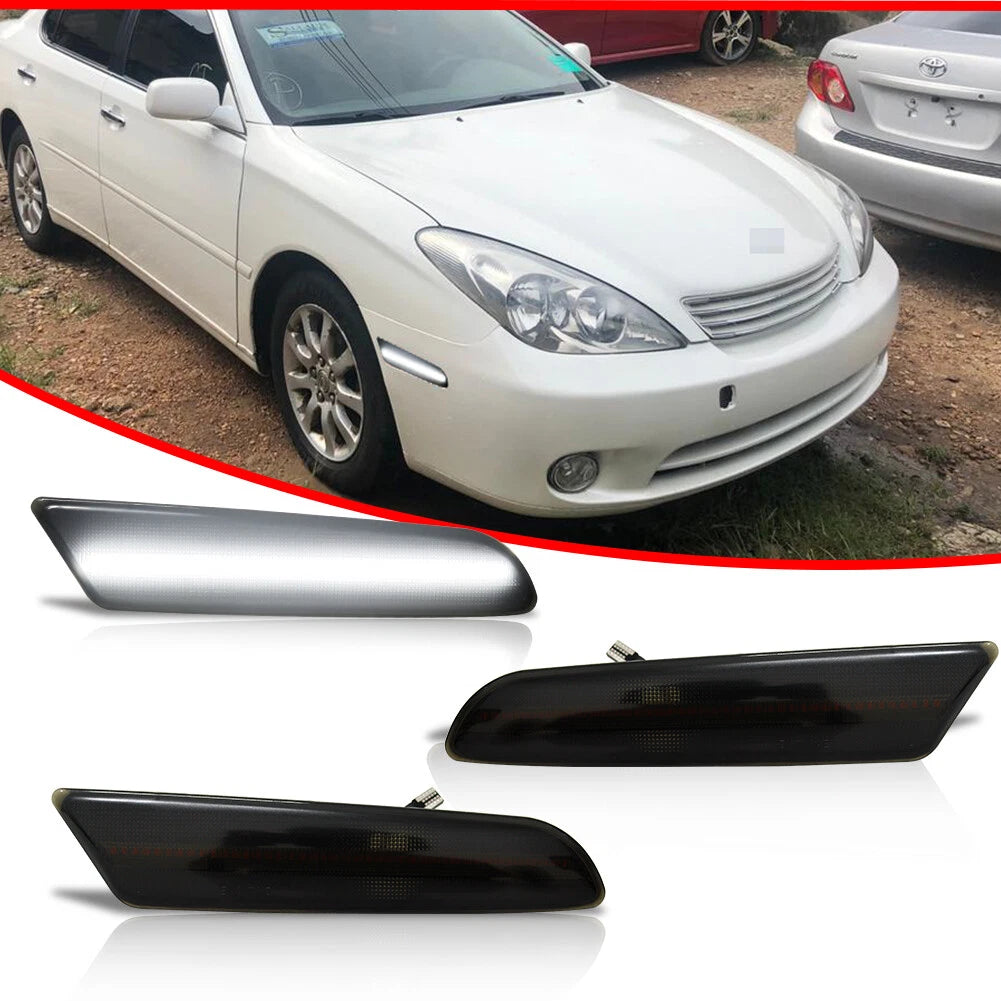 White LED Front Side Marker Lights for Lexus ES300 ES330 (2002–2006)