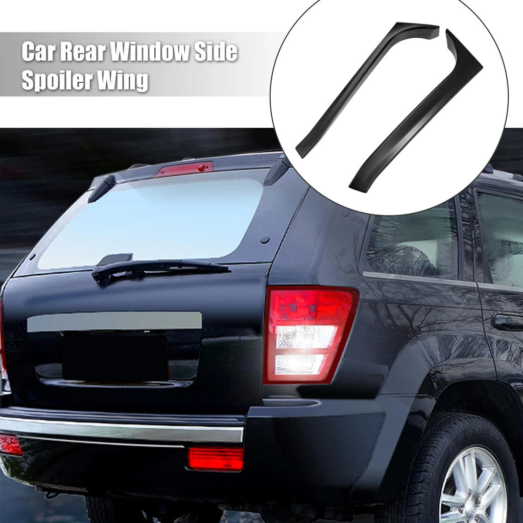 2pcs Black Rear Window Side Spoiler Trim for Volkswagen Golf 6 MK6 GTI R