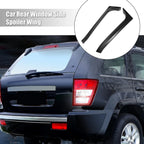2pcs Black Rear Window Side Spoiler Trim for Volkswagen Golf 6 MK6 GTI R