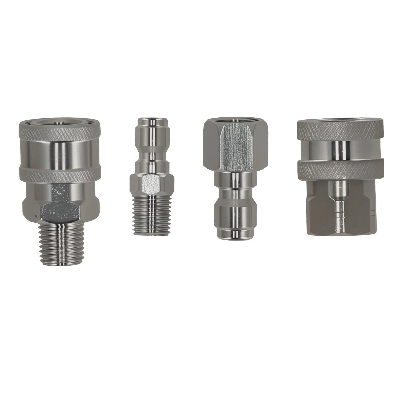 1/4" Quick Connect NPT Adapter for Pressure Washer for Stainless Steel (4pc)