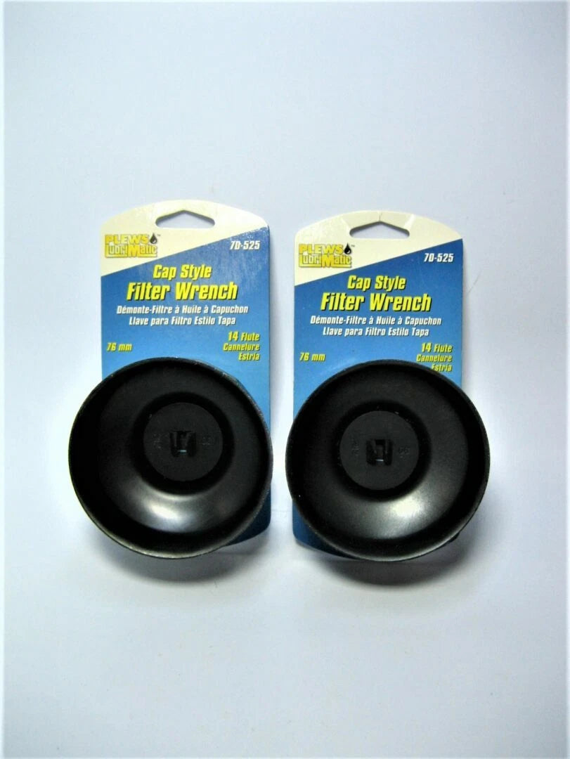 2X 76mm Filter Caps for Plews LubriMatic 70-525 (Fits 3/8" Square Wrench)