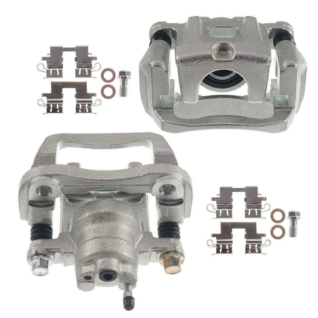 4x Front & Rear Brake Calipers w/ Bracket for Toyota Highlander (2004-2007)