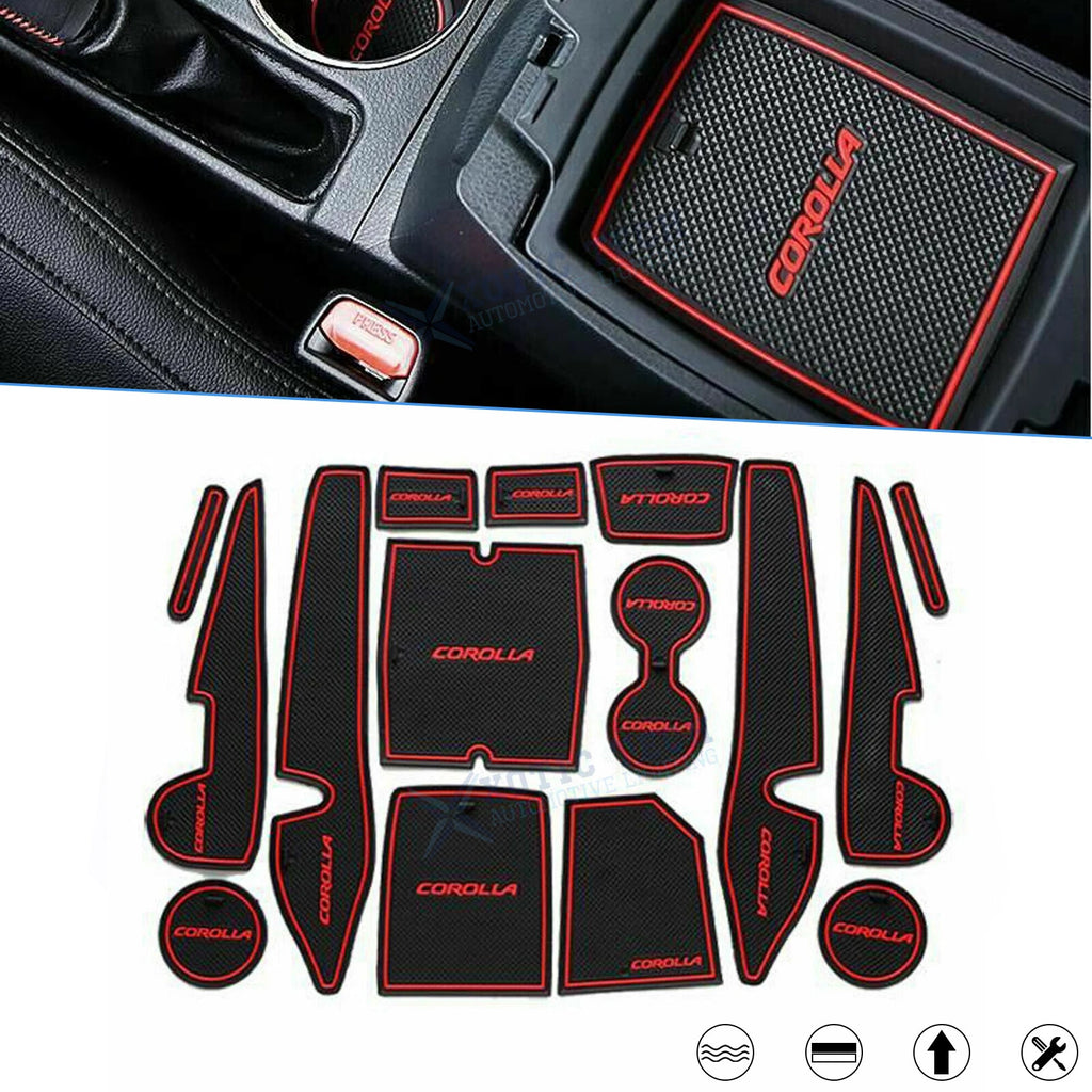 Full Interior Door Compartment & Cup Holder Coaster for Toyota Corolla (2014–2019)