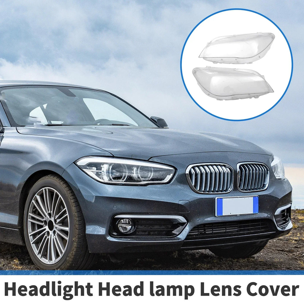 Front Left & Right Headlight Lens Covers for BMW 740i