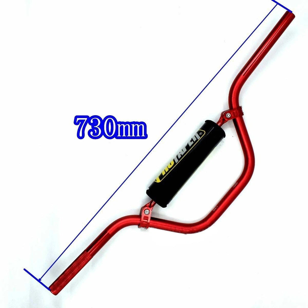 Handle Bar + Bar Pad for Dirt Pit Bike ATV (70-250CC) 22mm Red