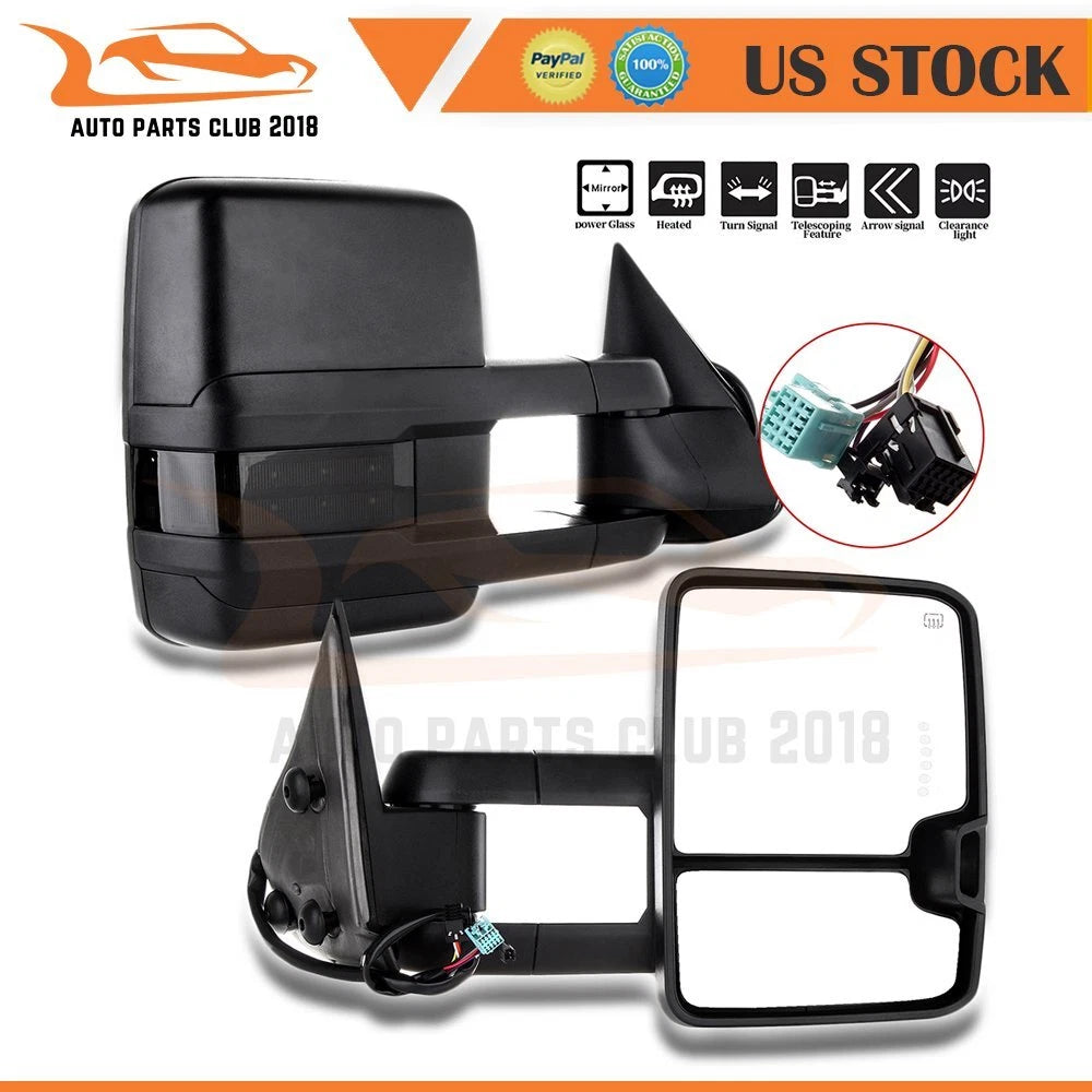 Power Heated Tow Mirrors for Chevy GMC Truck (2003–2007)