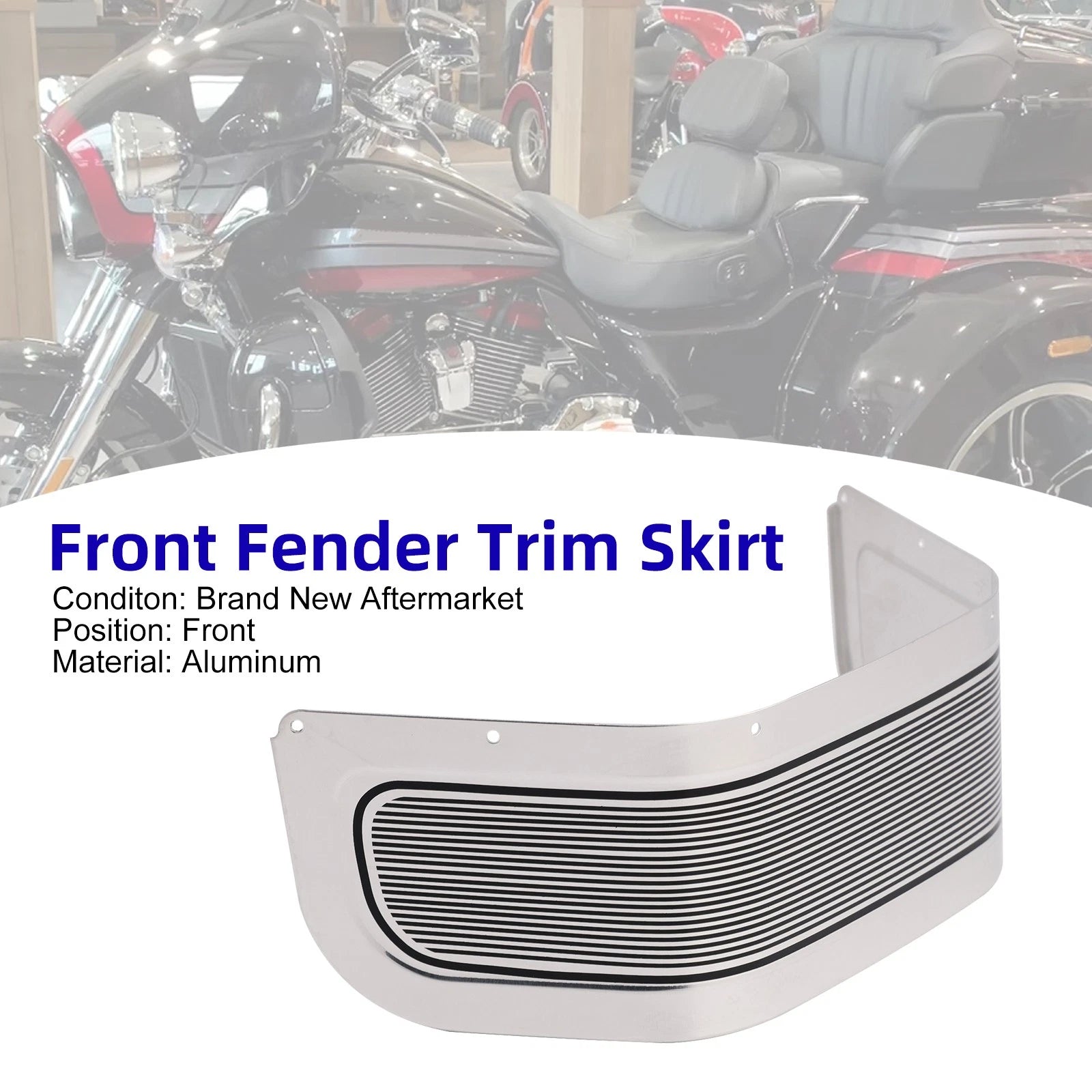 Front Fender Trim Skirt for Harley Touring Road King Electra Glide (2014–2024)