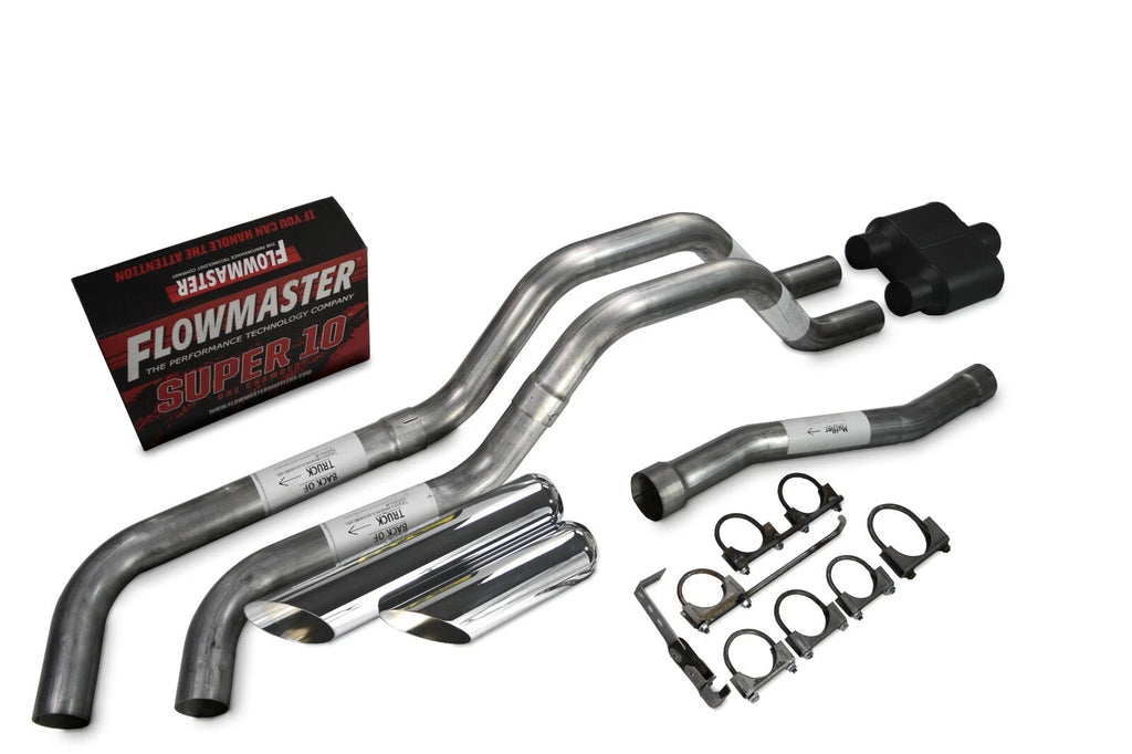Dual Exhaust 2.5" Side Exit for Nissan Titan (2004–2006) Flowmaster Super 10