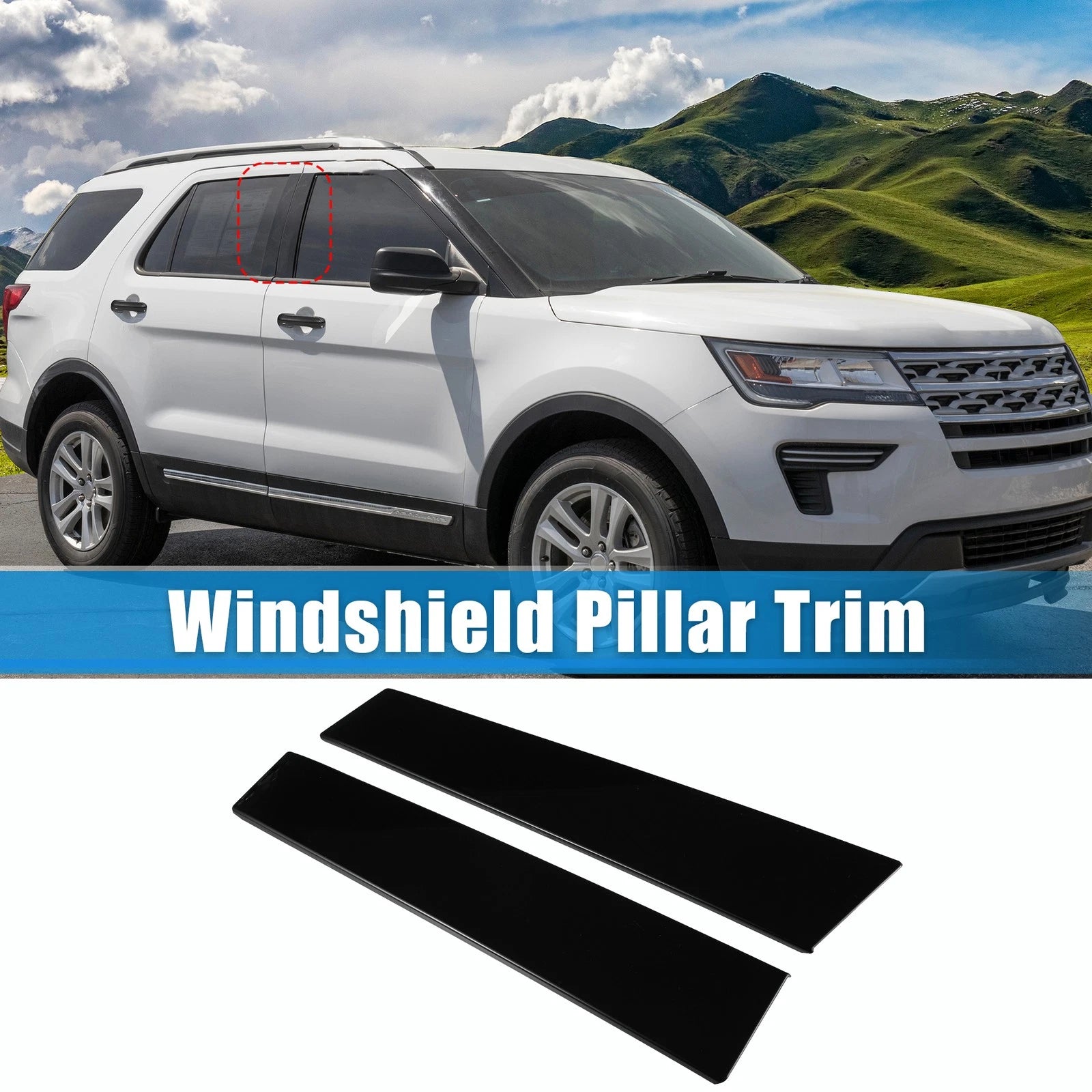 Windshield B Pillar Trim Set for Ford Explorer (2011) BB5Z-7820555-BB
