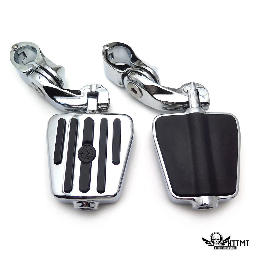 2.5" Foot Peg Kit for Harley Wide Glide, Street Glide (Chrome)