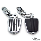 2.5" Foot Peg Kit for Harley Wide Glide, Street Glide (Chrome)
