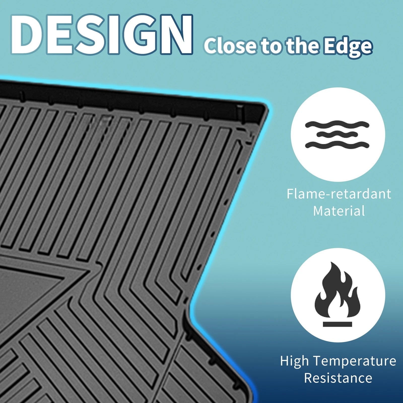 Flat Face Cargo Liner Rear Trunk Mat for Mazda CX-5 (2017–2024) TPE 1 Pc