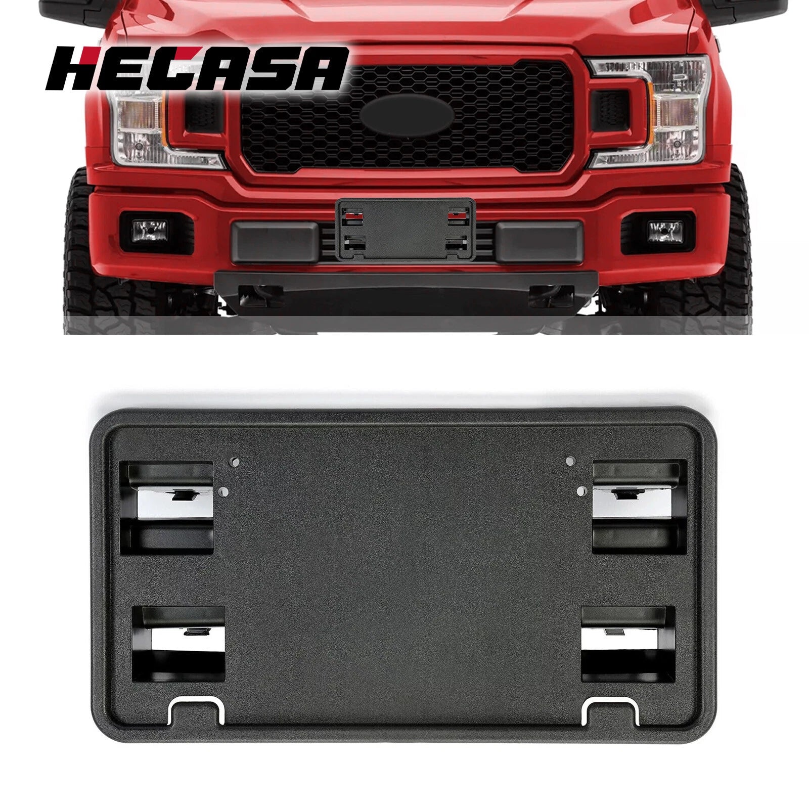 Front Bumper License Plate Frame Bracket for Ford F150 (2015–2017)