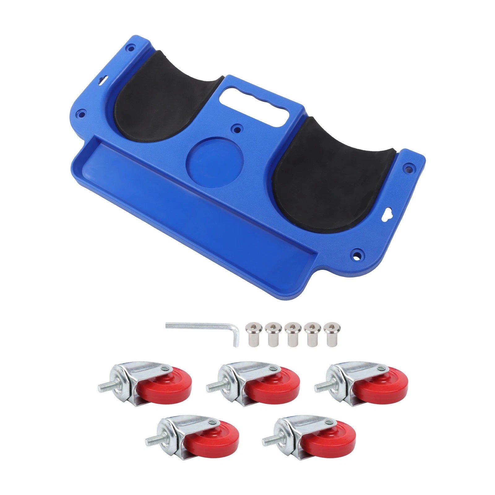 Rolling Knee Creeper Pads for Automotive Work with Tool Tray