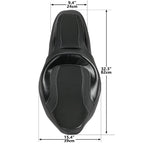 Rider Driver Passenger Seat for Harley Touring Models (2009–2023) Black