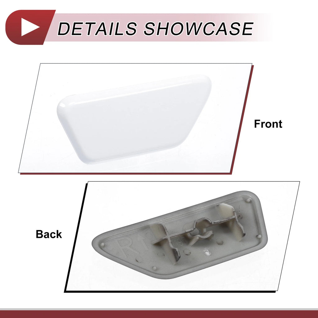 Front Right Washer Nozzle Cover Cap for Mitsubishi Outlander XL (2013–2015) White