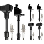 Set of 6 Ignition Coils & 6 Spark Plugs for Infiniti I30 (2000)
