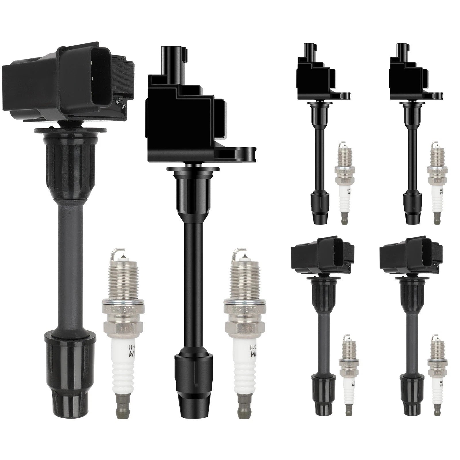 Set of 6 Ignition Coils & 6 Spark Plugs for Infiniti I30 (2000)