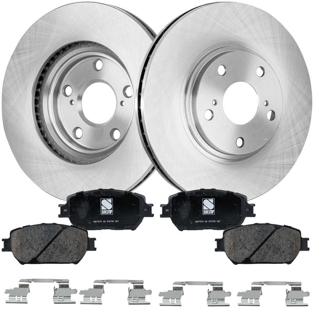 Front Brake Disc Rotors and Pads Kit for Toyota Camry (2002–2004)