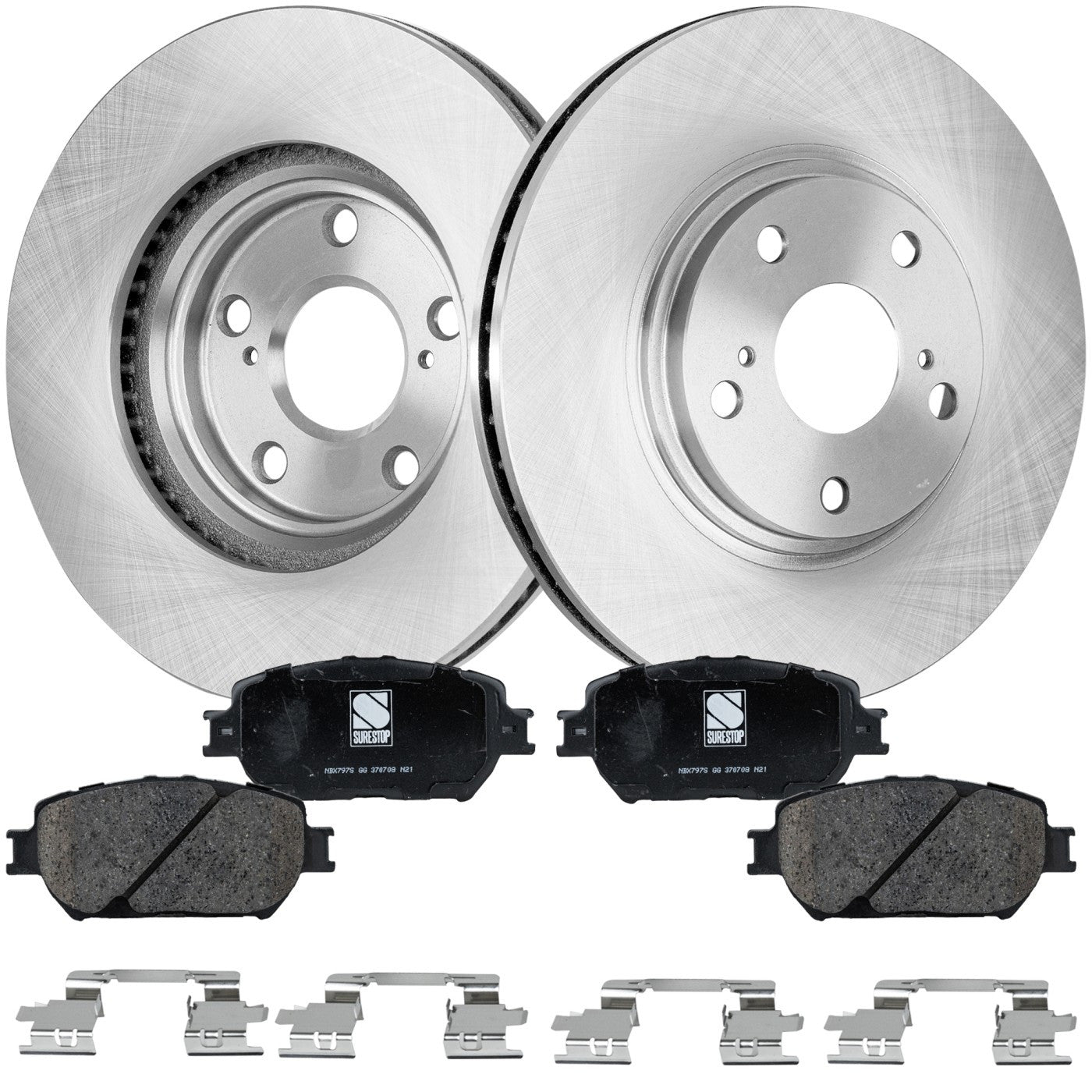 Front Brake Disc Rotors and Pads Kit for Toyota Camry (2002–2004)