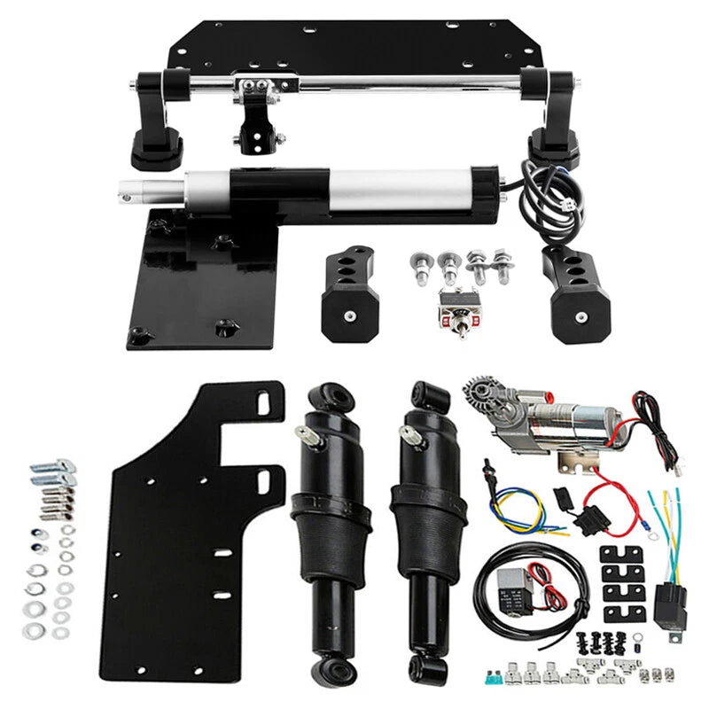 Electric Center Stand Rear Air Ride Suspension for Harley Road King (2017–2025)