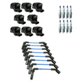 Set of 8 Ignition Coil Wires & Platinum Spark Plugs for Corvette Escalade