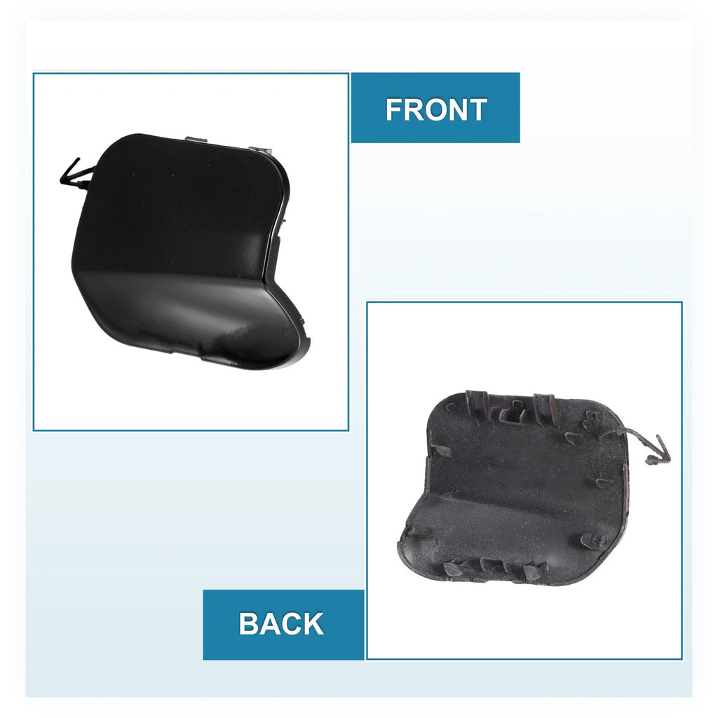 Front Bumper Tow Hook Cover 622A0-4CL0A for Nissan Rogue (2014–2016) Black