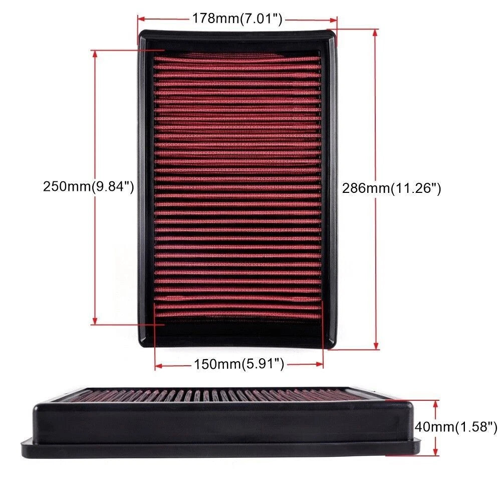 High-Flow Engine Air Filter for Performance (Replace 33-3005)