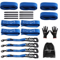Set of 2 Ratchet Tie Down Straps 1.6in x 8ft 5208 lb for Truck Trailer