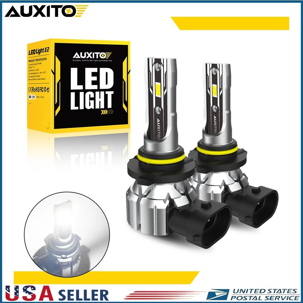 9005 HB3 LED Headlight Bulbs Kit for High/Low Beam (60000LM, 6500K)