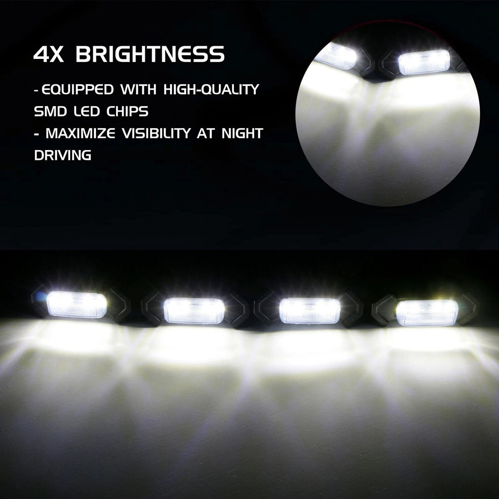 Raptor Style Front Grille with White LED Lights for Toyota RAV4 (2019–2022)