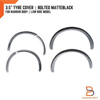 3.5" Tyre Coverage Matte Black Bolted Fender Flares for Nissan Navara (15-19)